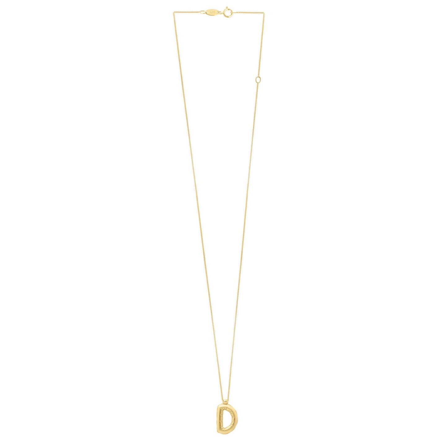 14K Yellow Gold Helium Initial D Pendant