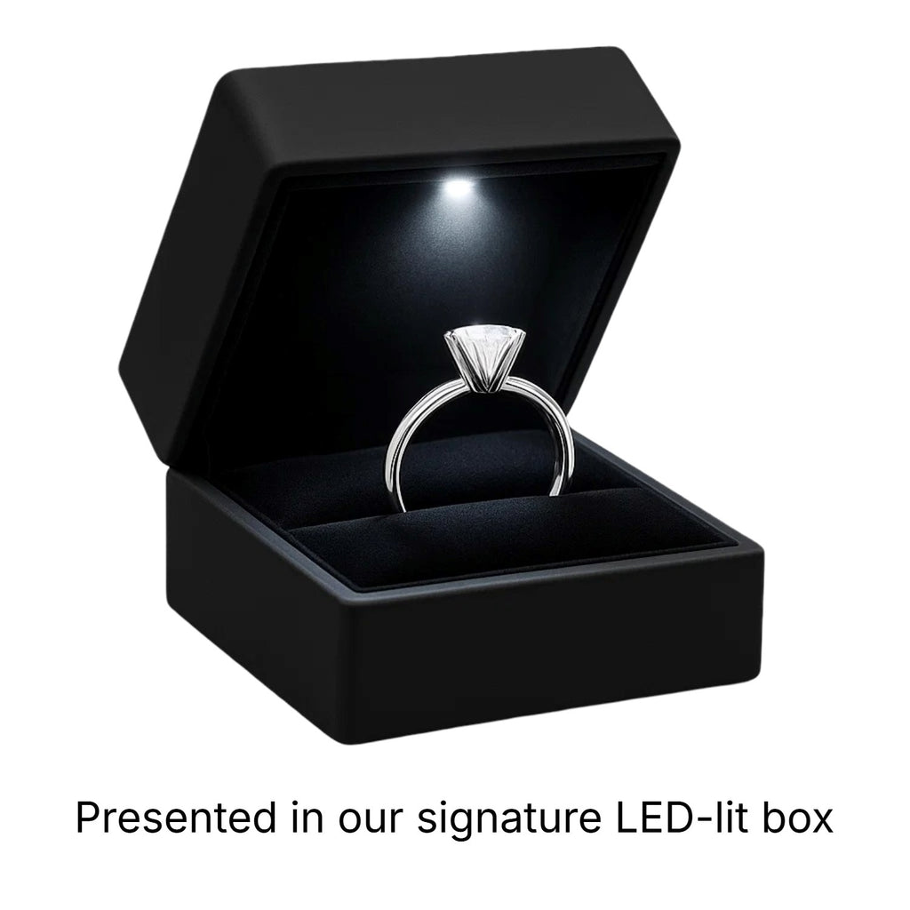1 1/2 Carat Round Lab Grown IGI G/VS1 Diamond Ring in 10K White Gold