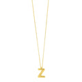 14K Yellow Gold Helium Initial Z Pendant